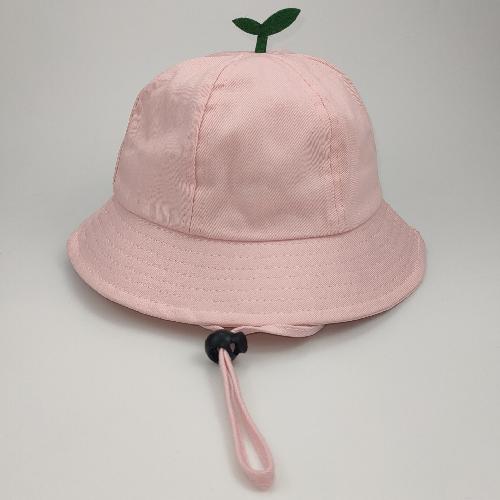 New Cute Baby Fisherman Hat with Sprout Spring Summer Children Drawstring Bucket Hat Solid Color Boys Girls Beach Panama Sun Cap
