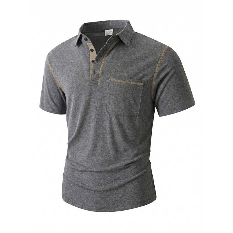 Zomer Outdoor Casual Dagelijks POLO Shirt Kraag Top Heren T-shirt