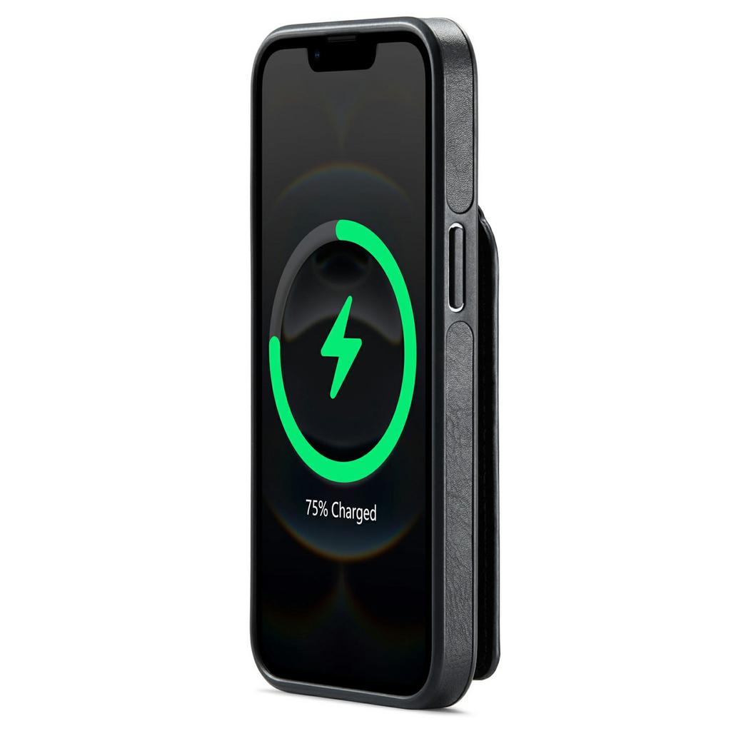 MAGKING K1 Series For iPhone 16e Magnetic Case PC+TPU+PU Phone Cover with Card Holder