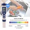 EZ9909PH Five-in-One Water Quality Tester: Tests pH, Salinity, Temperature, TDS, and EC Levels.