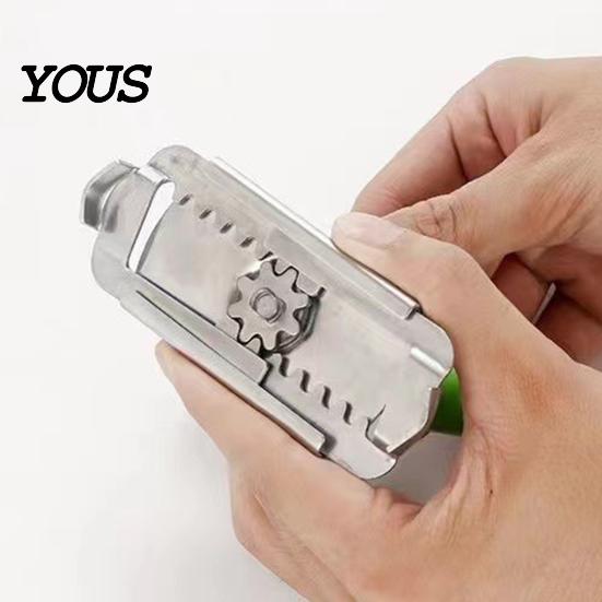 Hand Fatigue Relief Jar Opener Adjustable Mason Opener, Multifunctional Bottle Cap Remover Kitchen for Seniors Arthritis, Stainless Steel Tool