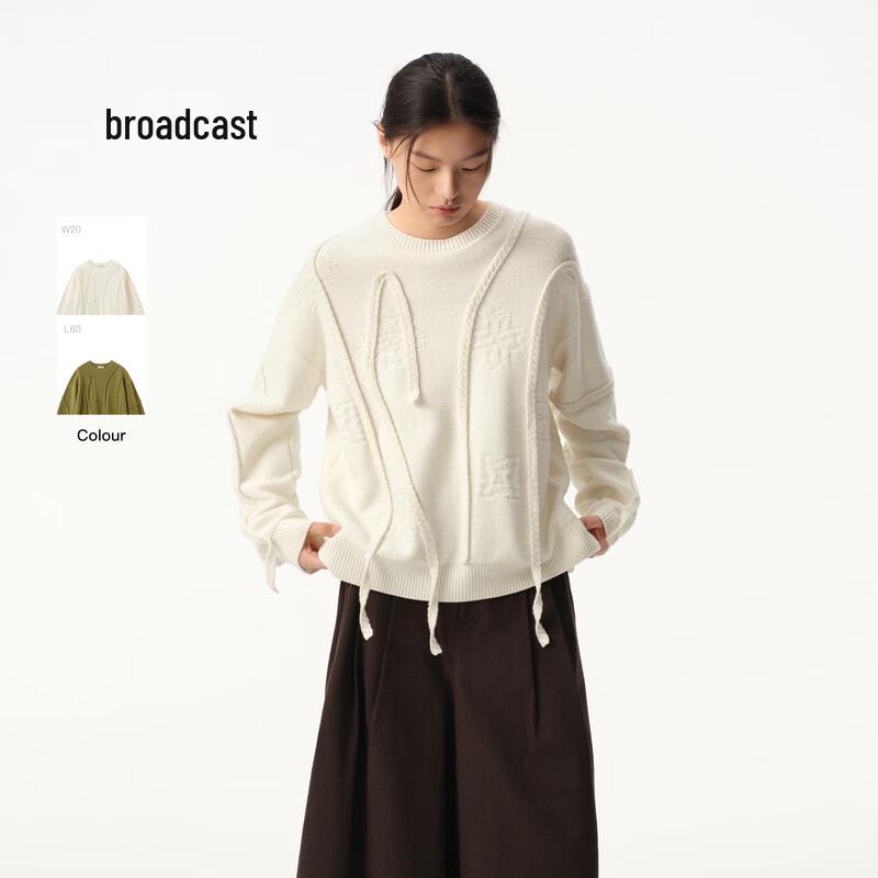 Broadcast Women's Irregular Tassel Knit Sweater