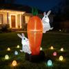 Universal Easter LED Inflatable Decoration DIY Indoor Outdoor Yard Party Home Decoration Easter Bunny Blow Up Glowing Decoration