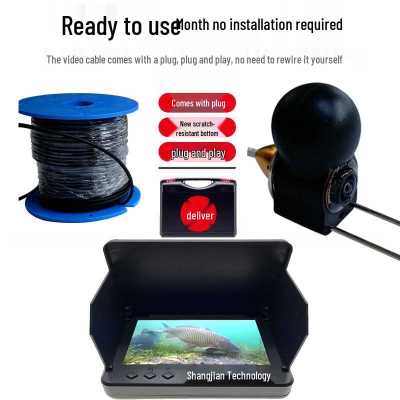 "2024 HD Underwater Fish Finder Camera: Visual Anchor Probe & Fishing Instrument"