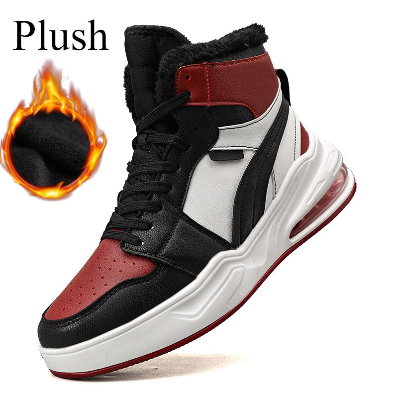 

Зимние мужские кроссовки с высоким верхом, обувь для скейтборда, tenis skate masculino, ПУ кожа, дизайнерский бренд класса люкс 46