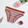 3 stk Dame Trusesett Bomull Thong Enkle Stripete Dameundertøy Sexy Lingeri Sport Komfortable Hot G-Strenger