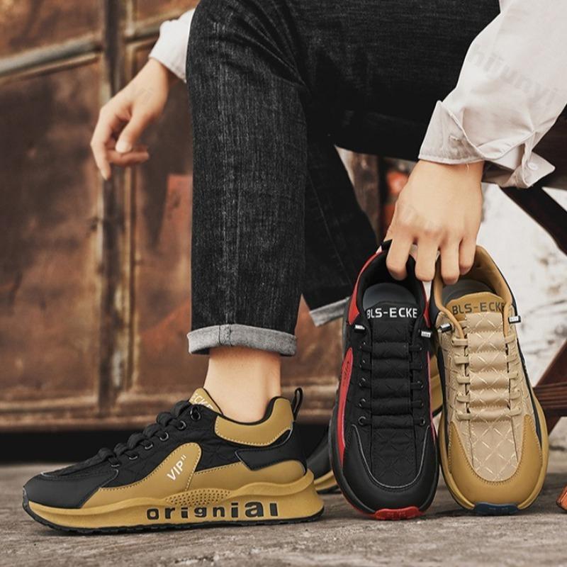 Fashion 2025 New Autumn Men's Fashion Trend Low Top Thick Soled Casual Shoes Comfortable Versatile Retro Niche Designed Chunky sneakers