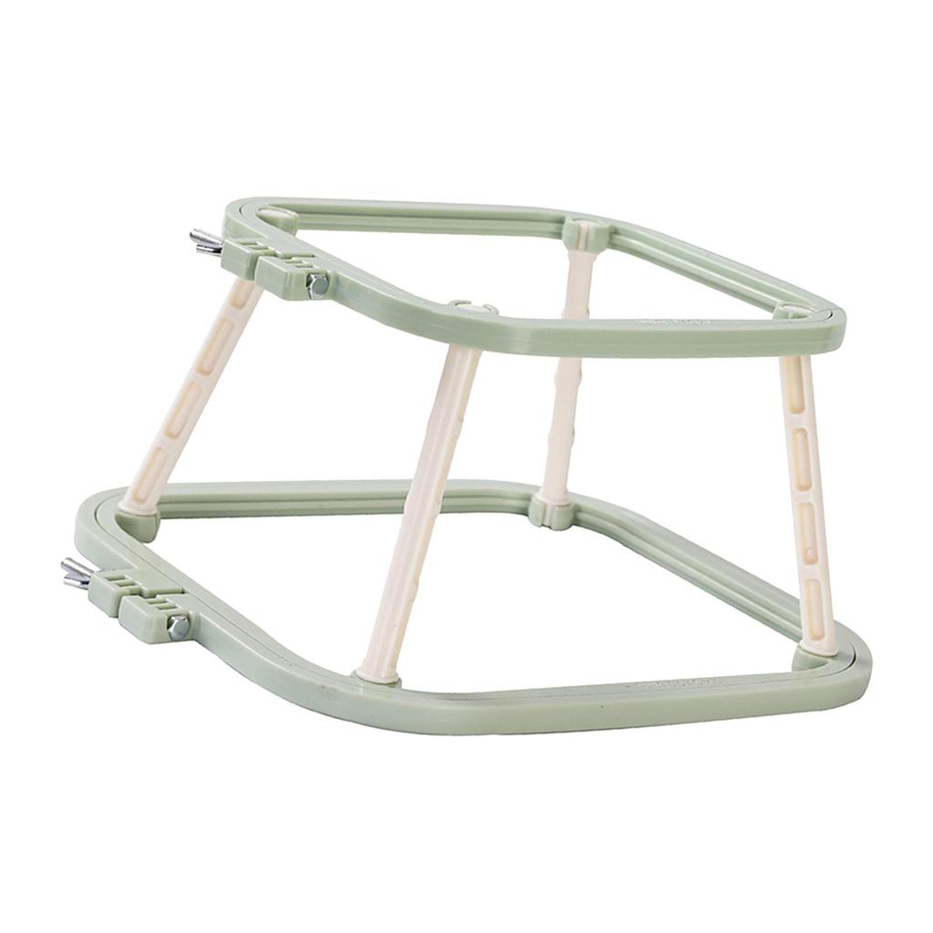 Embroidery Frame Lap Stand Art Crafts Easy to Install Hands Free Combo Durable Double Layer Cross Stitch Rack Embroidery Hoop