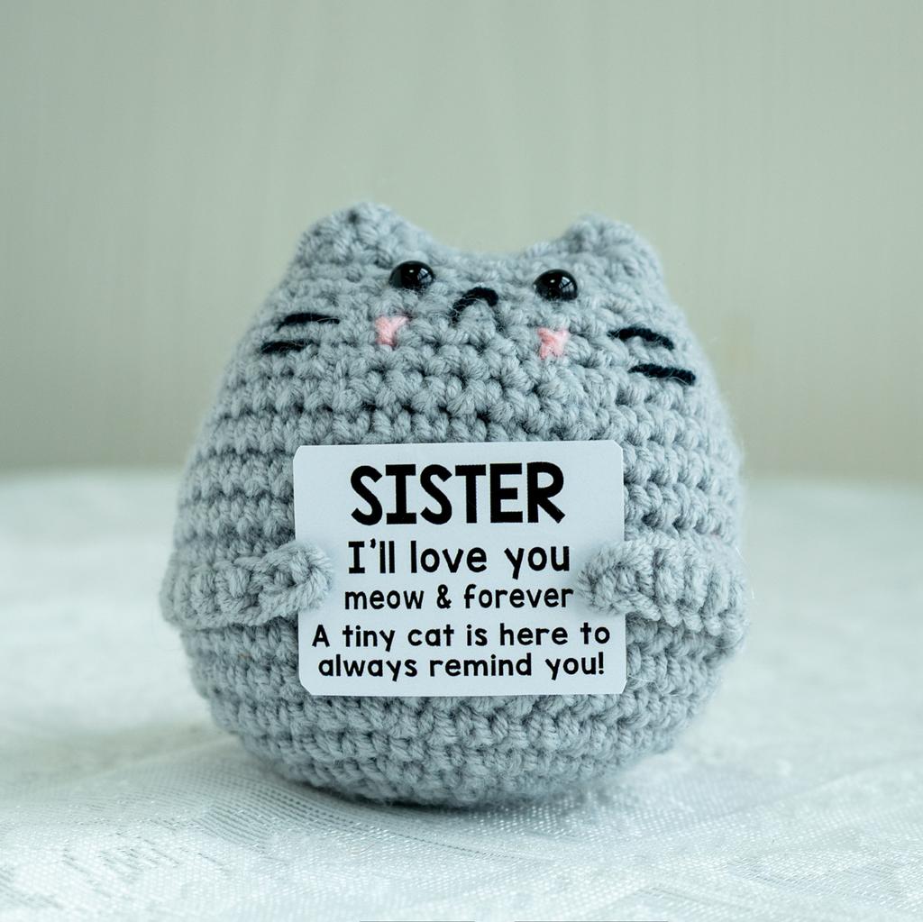 Vtipná háčkovaná panenka žraloka s pozitivní energií s přáním Domácí dekorace do pokoje Ručně pletená květinová ozdoba Včelka Vánoční dárky