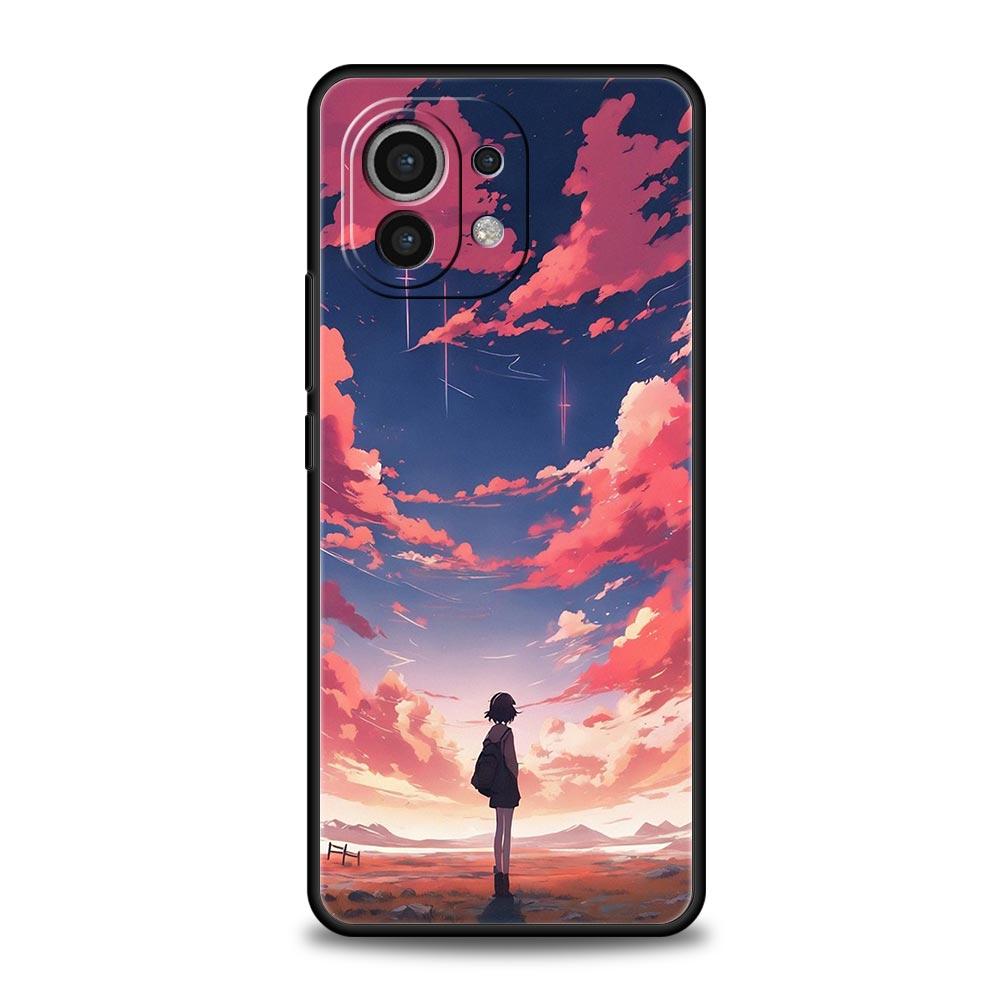 Phone Case For Xiaomi Mi 15 14 14T 13T 12T Pro 12 13 11 Lite 5G 11T X6 X5 Pro Soft TPU Cover Cartoon Sky