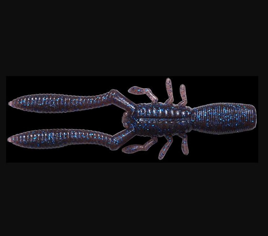 Megabass Soft Lure Bottle Shrimp 2.4 Inches Cinnamon Blue F (8461)
