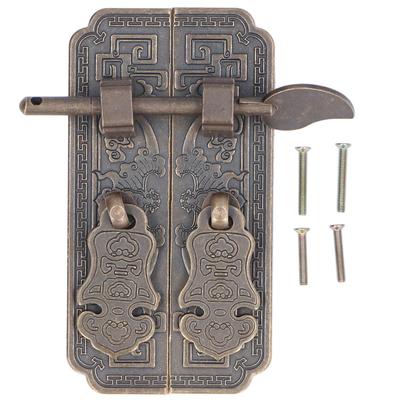 Cabinet Faceplate Brass Material Bronze Auspicious Bat Pattern Retro Chinese Cabinet Handles for