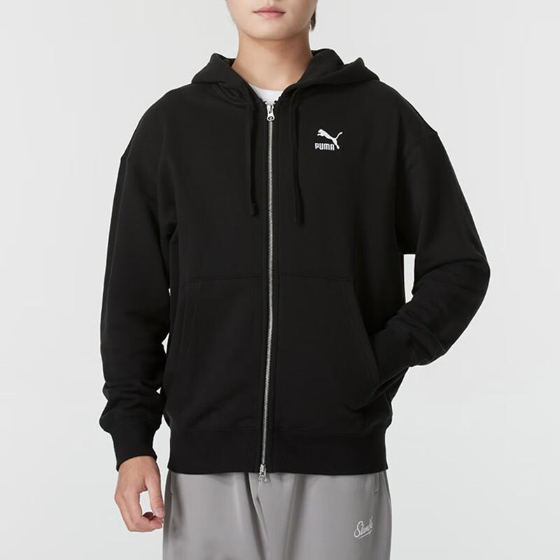 Puma Jachetă Confortabilă Casual Sport cu Fermoar Mânecă Lungă Jachete Unisex Negru 626106-01