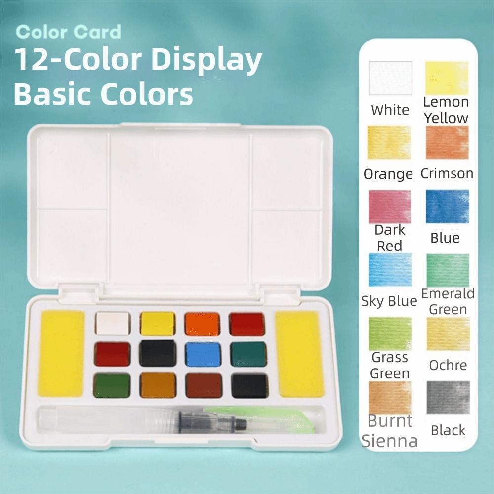Portable Watercolor Pigment Kit Professional DIY Painting Watercolor Kit  Art Supplies