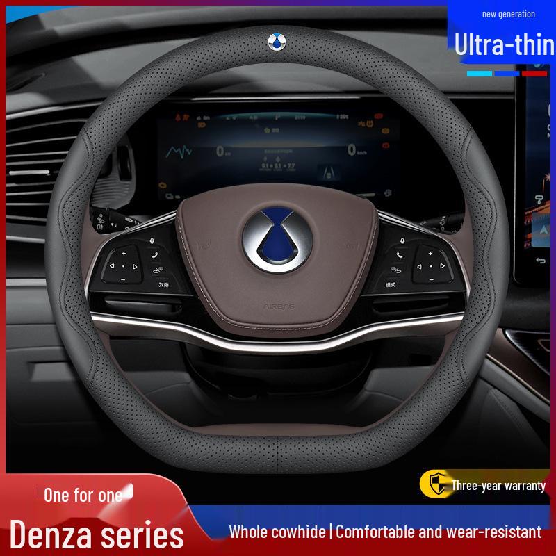 Premium-Echtleder-Lenkradbezug für Denza D9dmi, Z9GT, N7, N8L und Versionen mit intelligentem Fahren
