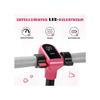 Elektrisk sparkcykel för barn - Leawin - Räckvidd 5 - 8 KM - Max 14 km/h - Bluetooth - Elektroniskt bromssystem - rosa