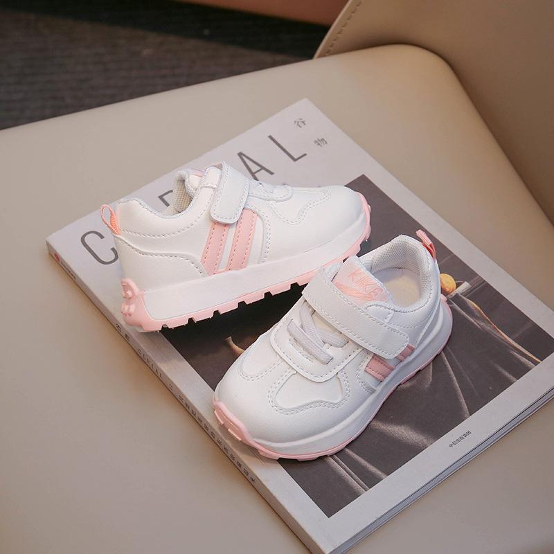 

Детская спортивная обувь нового стиля, кроссовки для мальчиков и девочек, удобная и износостойкая детская обувь 25 розовый