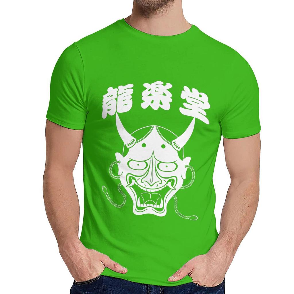 Japan Hannya Mask T Shirt Round Neck Harajuku Man Cotton Big Size T Shirt