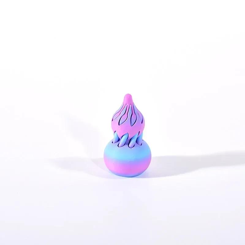 3D Printed Gourd Spiral Toy Figurines Stress Relief Impossible Pyramid Passthrough Sculpture Decompression Gourd Exquisite Decor
