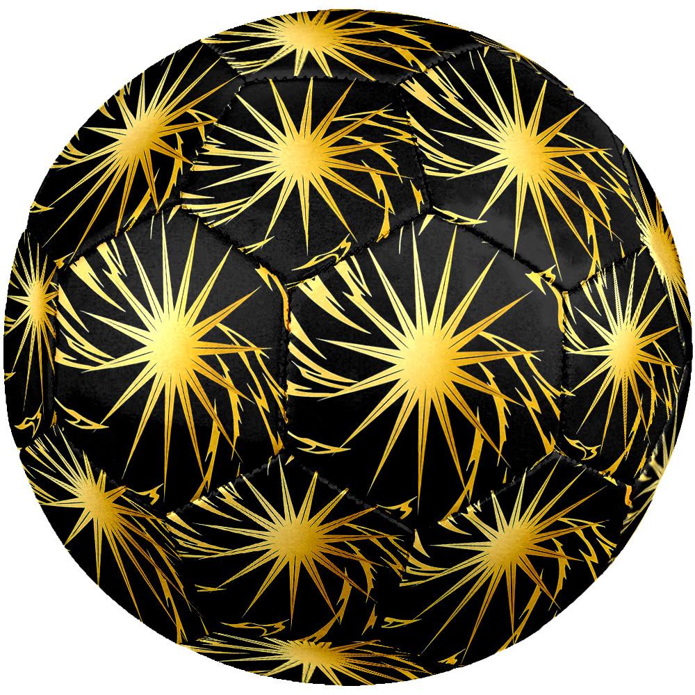 1pc Golden Burst Size 5 Soccer Ball Professional Match Training Football Indoor &Outdoor Sports Ball Lightweight Durable C6512