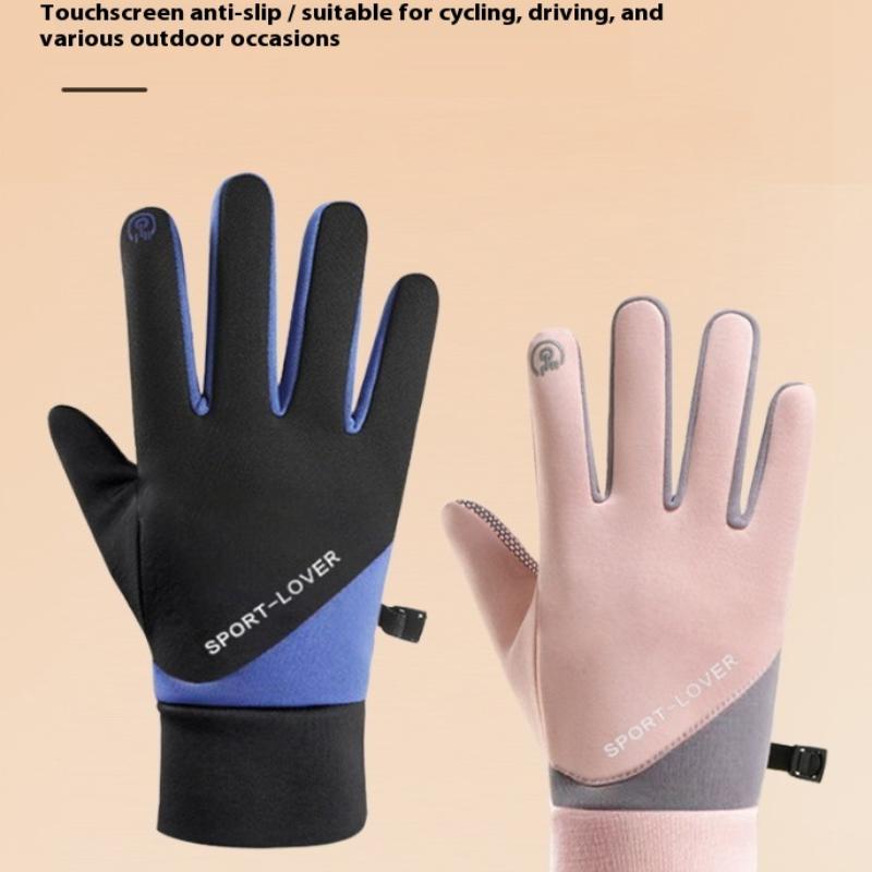 Autumn Winter Outdoor Cycling Gloves Gym Fitness Sports Running Warm Touch Screen Nonslip Gloves Motorcycle Gloves