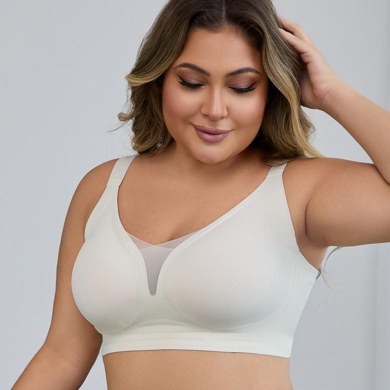 Sujetador Camiseta Moldeador Sin Costuras Inalámbrico Fino Talla Grande para Mujer Cobertura Lateral del Busto Espalda Descubierta Ropa Interior Cómoda