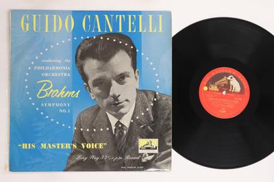 LP Record GUIDO CANTELLI, PHILHARMONIA ORCHES - Brahms : Symphonie No1 In C Minor O ALP1152 HMV 1954 UK Classical Used