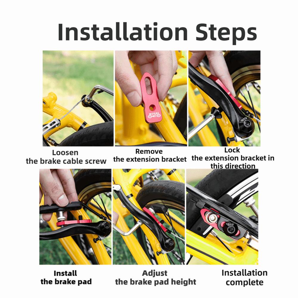 Lightweight Bicycle V Brake Extension Adapter  Bicycle Brake Extension Setup