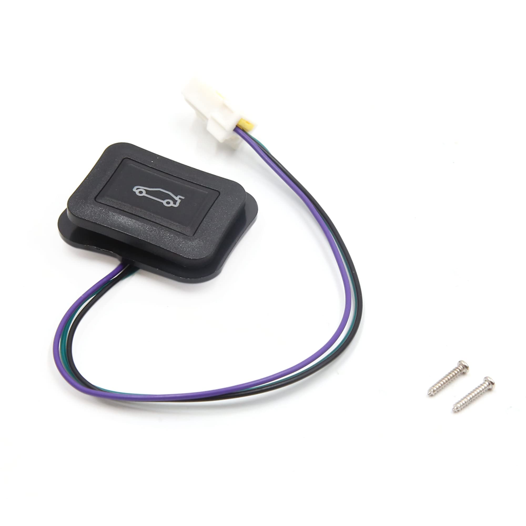 

uxcell Trunk Release Switch Plastic Automotive Rear Trunk Lid Release Opener Button Assembly 3-Terminal