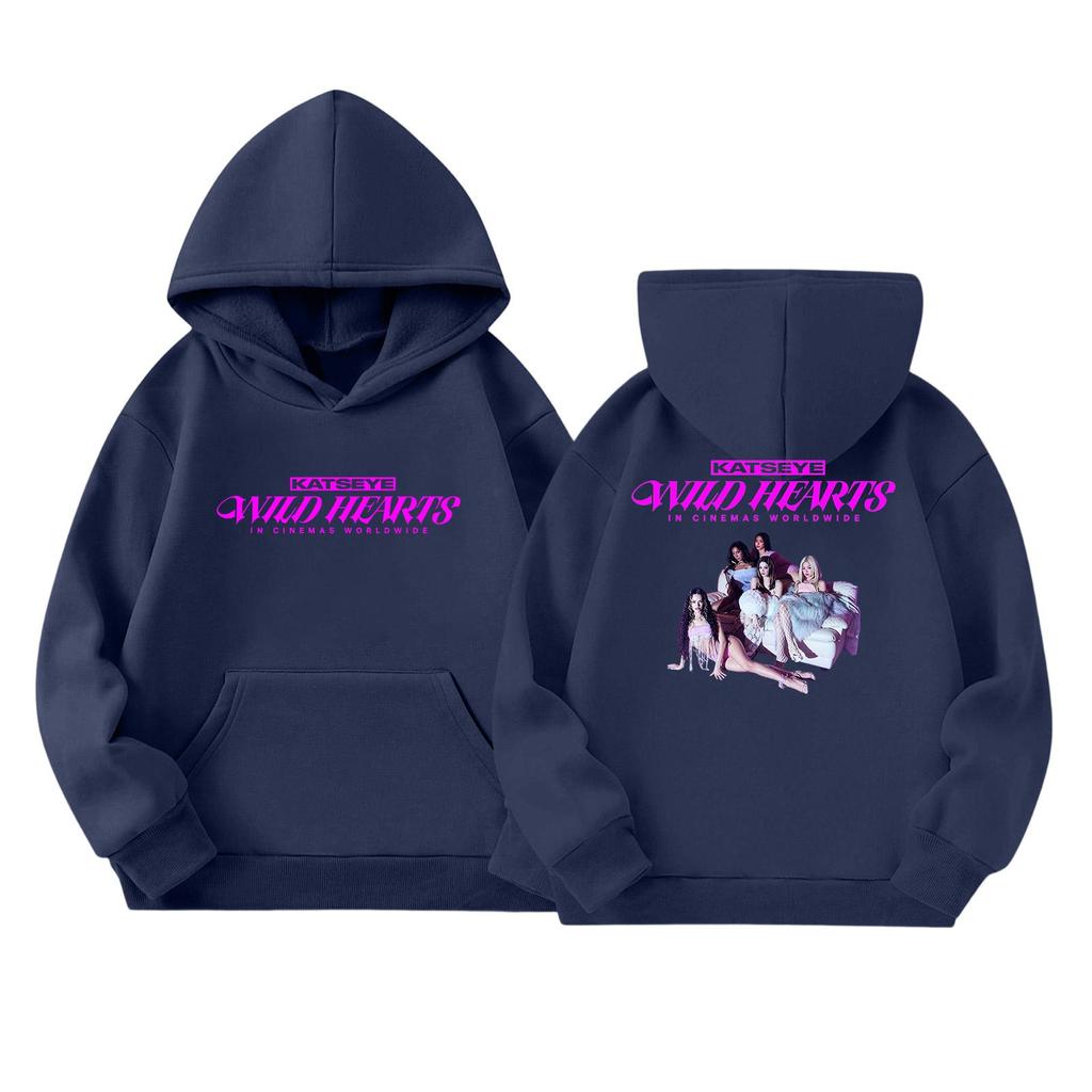Girls' Long Sleeve Hoodie with Graphic Print and Pockets Casual Pullover Sweatshirt