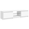 Vidaxl TV Cabinet with LED Lighting, White, 140 X 40 X 35.5 Cm