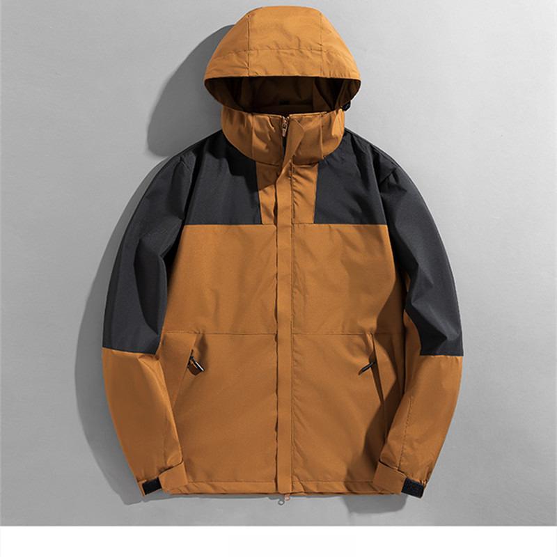 Jacket Men's Spring and Autumn Jacket Windproof and Waterproof Large Size Color-matching Jacket