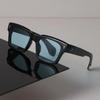 Gafas de Sol Cuadradas de Diseñador Mujer Hombre Retro Negras Gafas de Sol Lujo Personalidad Gafas Lente de Espejo Elegantes Marca