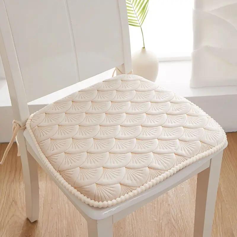Modern Household Dining Chair Cushion Velvet Non Slip Chair Cushion Thicken Soft Office Seat Pad Horseshoe Shaped Chair Cushion