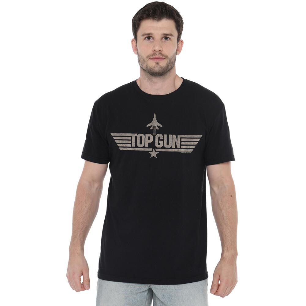 Paramount Top Gun Monotoned Logo T-Shirt S-5XL Black M