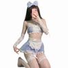 Maid Costume Set Cosplay Sexy Cute Maid Costume Bow Tie Uniform Popular Cosplay Mini Skirt School Festival Cultural Festival Halloween Christmas Gift