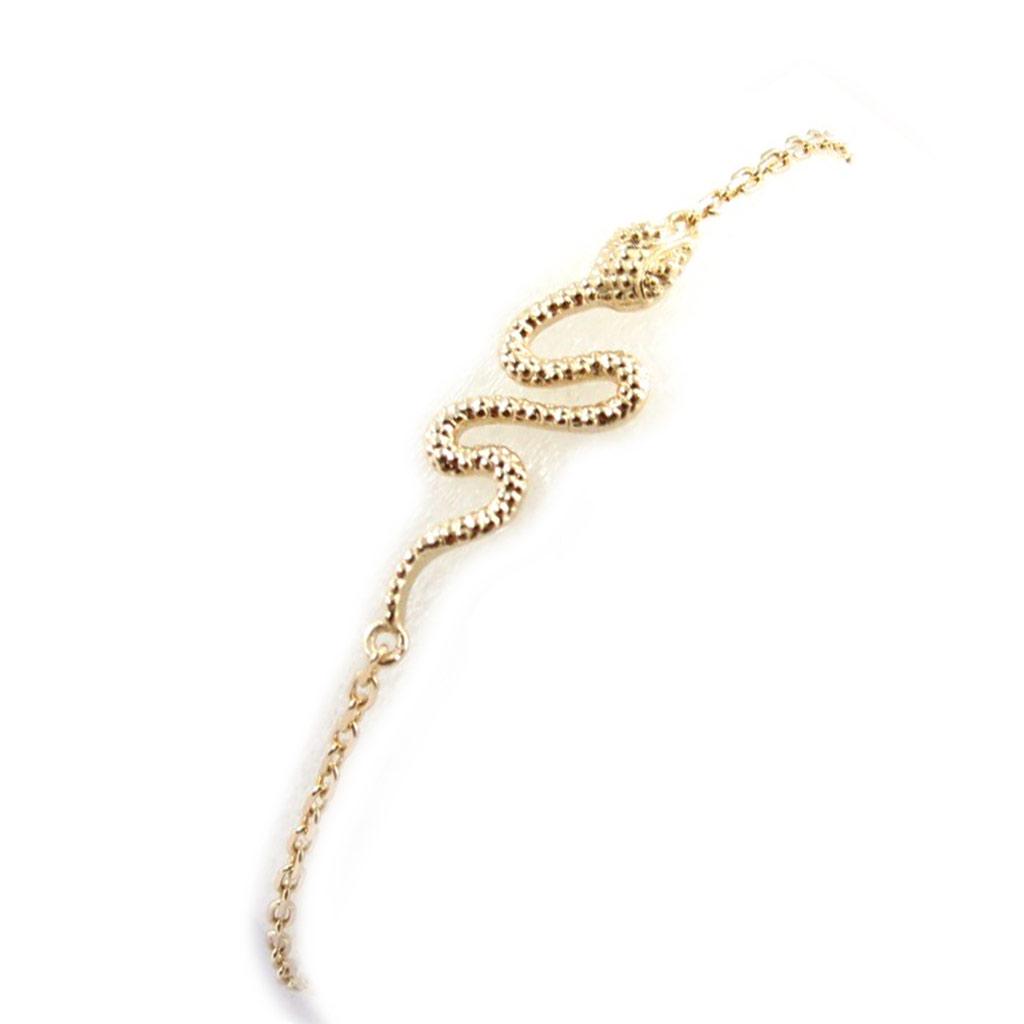 Les Trésors De Lily [K1851] - Gold Plated Bracelet 'Temptation' Gold - 25x8 Mm