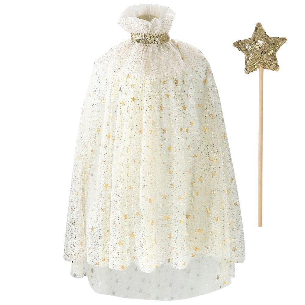 Niedlicher Kinderkostüm Umhang Mesh Elegantes Kleid Cape Neu Mädchen Prinzessin Umhang Karnevalsparty