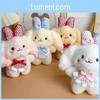 Cute Animal Plush Toy With Blue Butterfly Bow For Kids And Gifts