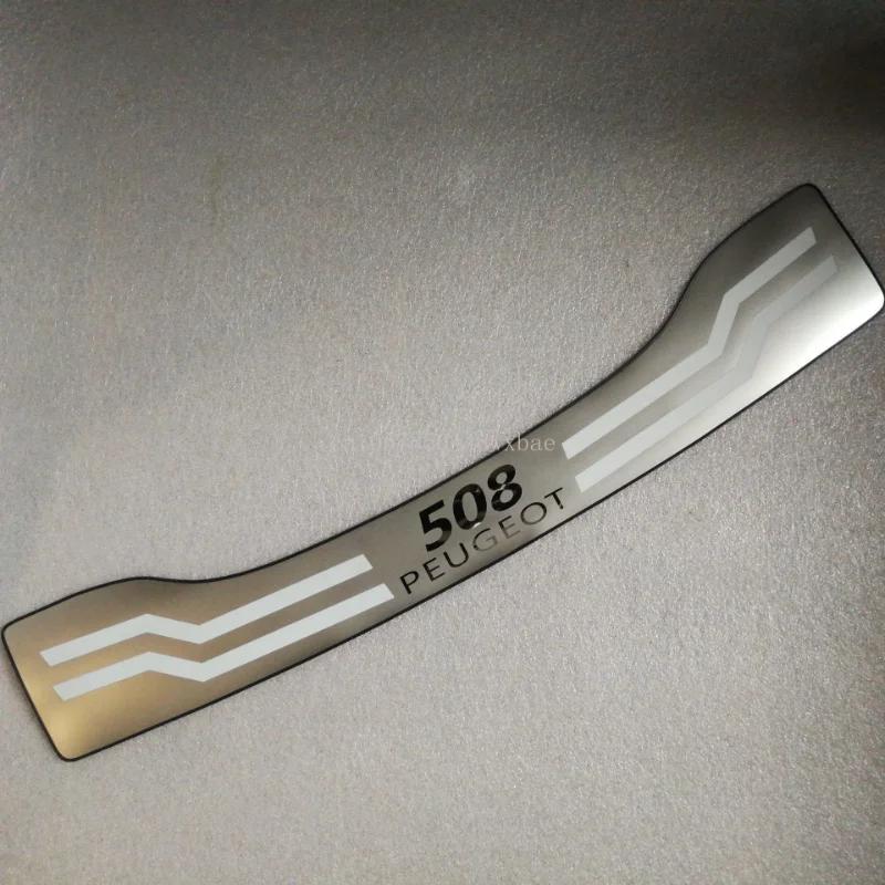 

Для Peugeot 508 2011 2012-2019 Защита заднего бампера Накладка на бампер багажника Защита Накладка Стайлинг автомобиля Декор автомобиля Автоаксессуары PVC&Four Seasons