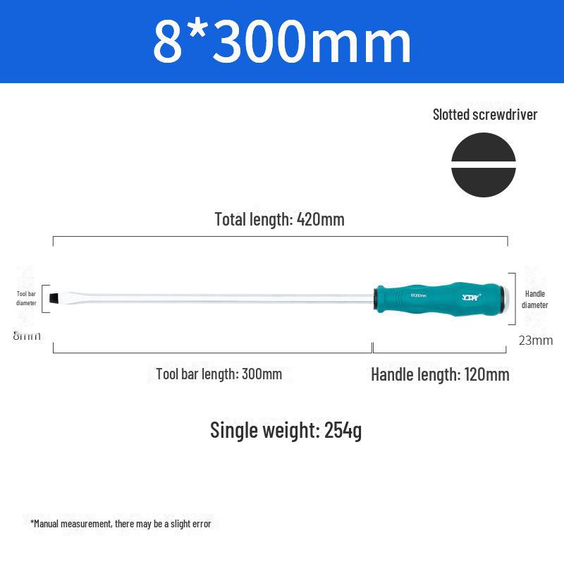 Dual-Purpose Mini Screwdriver Set: Single-use Cross & Flat Head, Magnetic Core, Impact-Resistant