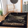 Harley-davidson Motorcycles Customizable Name Carpet Design for Playrooms Hallway Outdoor Entryway Anti-slip Rug Office home decor Wedding Party Gift