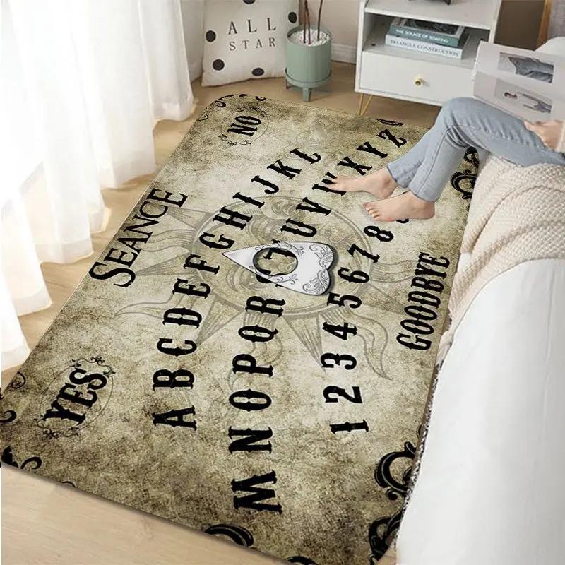 Halloween Ouija Board Indoor Long Rugs Nordic Style Home Doormat Bathroom-Toilet Mats Bedroom Toilet Rug