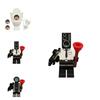 Toilet Man Surveillance Tv Assembled Building Blocks Toy Diy Plastic Abs Material Small Particle Blocks 0-38 Pieces Net Weight 0.01kg