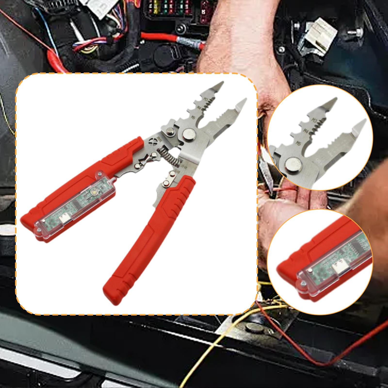 

Инструмент для зачистки электрических проводов, инструмент для снятия изоляции с кабеля с функцией измерения электричества,