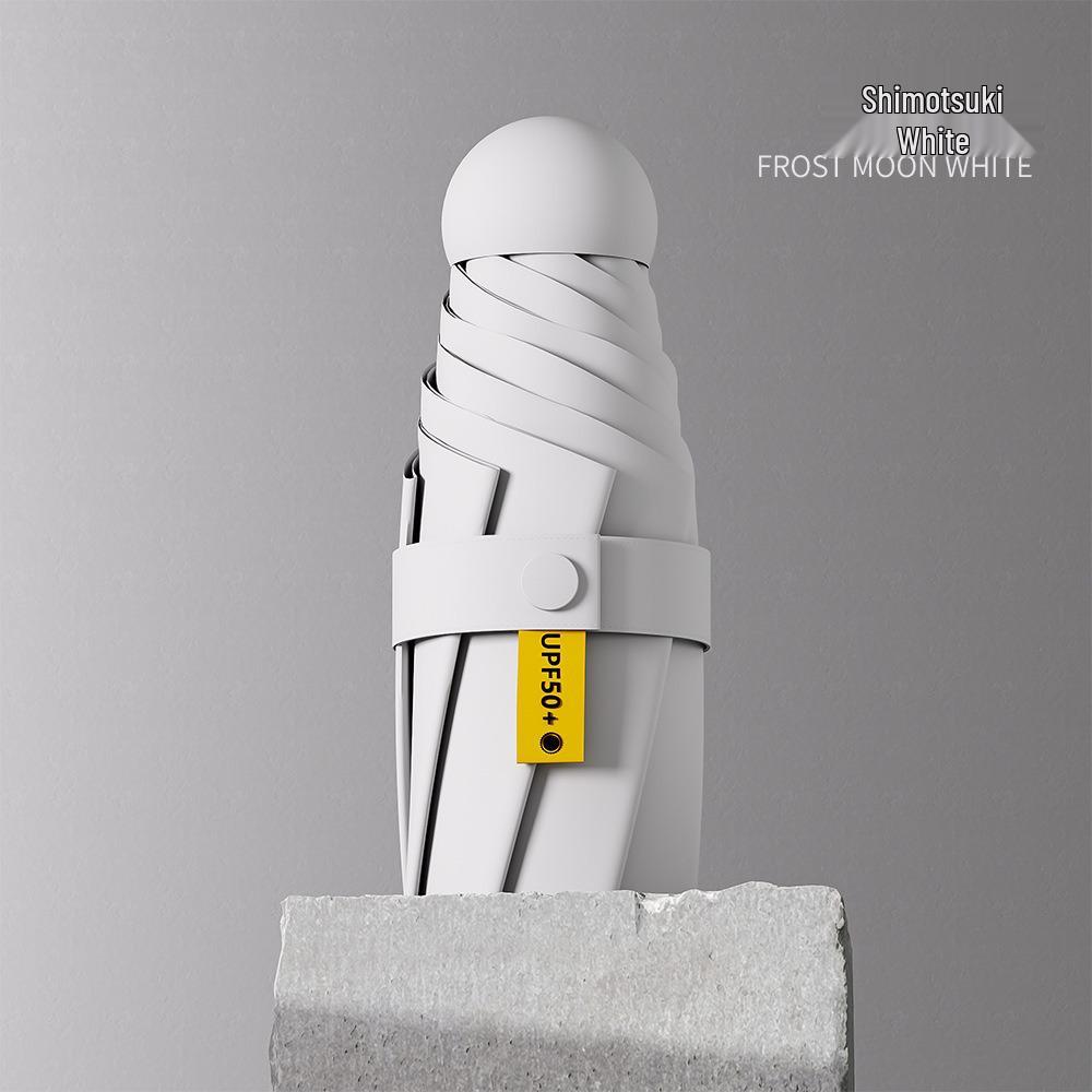 Yuxiang Women's High-End Mini Capsule Folding Umbrella - UV Protection for Sun and Rain.