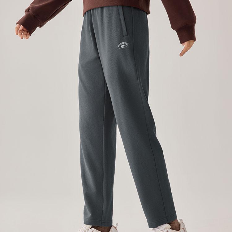 Skechers Warm And Cold Resistant Straight Leg Casual Commuter Soft Comfortable Knitted Sports Pants Women Bottoms L425W093-013P