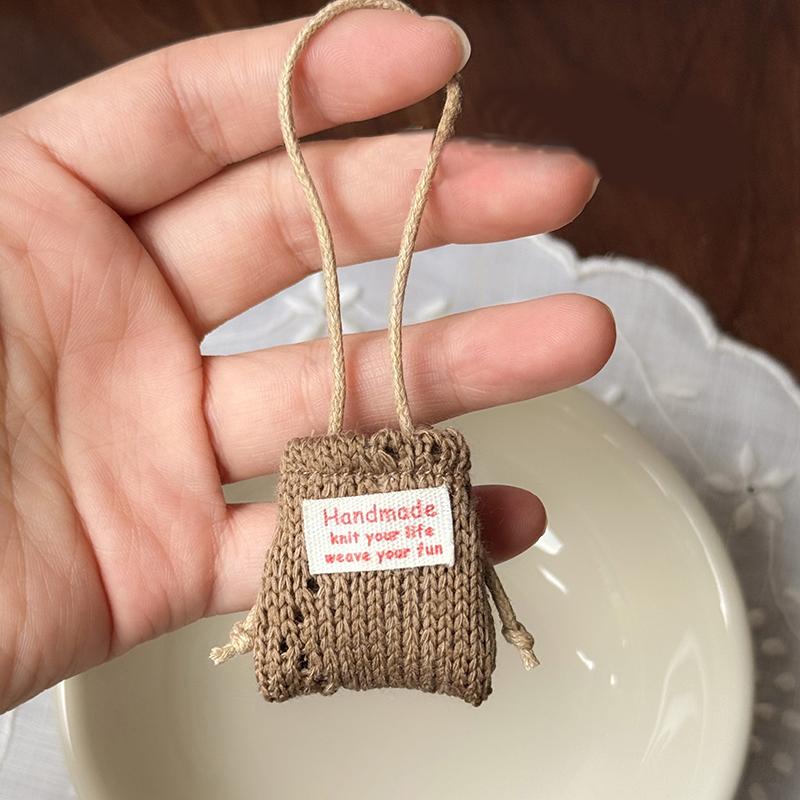 

For 15-17cm Doll Mini Bags Plush Dolls Clothes Accessories Doll Simulation Knitting Shoulder Bag Crossbody Bag