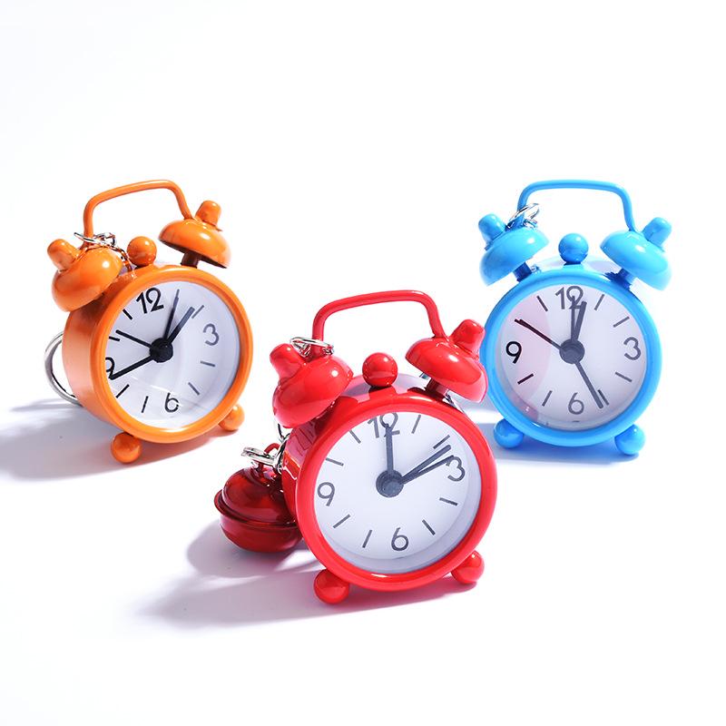 Mini Alarm Clock Keychain: Creative Ornament & Charm for Car, Bag, or Couple Gift