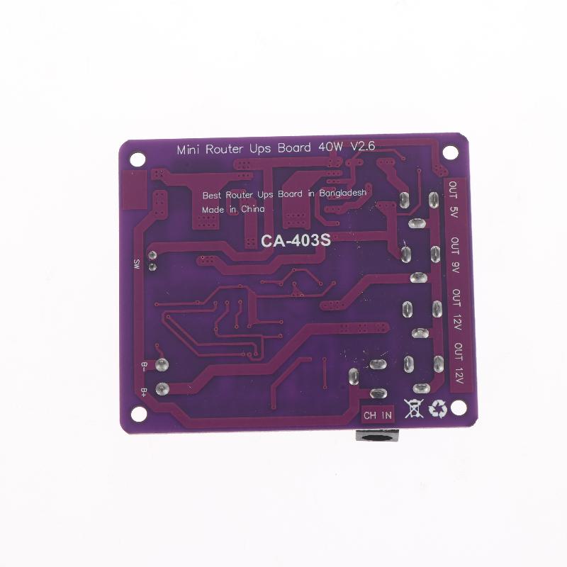 Ca-403S Mini Uninterruptible Power Module 40W 12.6V Battery Charging Board Ups Power Supply Board With 4-Channel Output